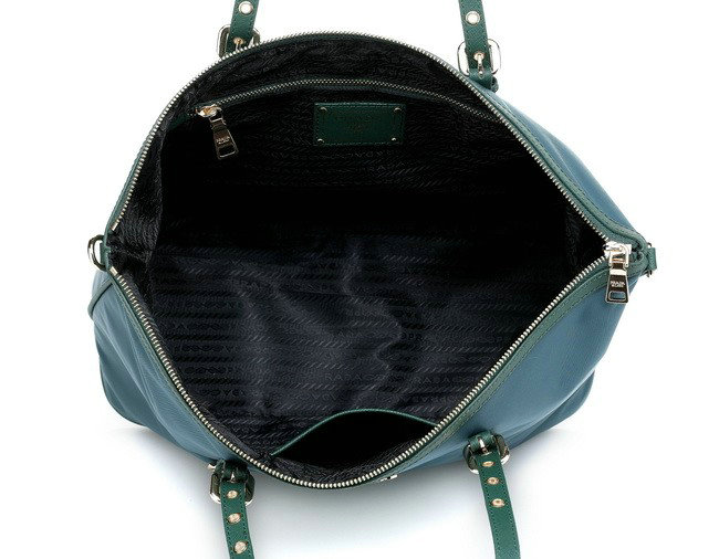 2014 Prada tessuto Large Shopping Tote Bag BN4253 dark green